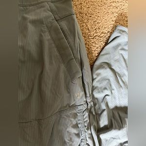 LULULEMON Gray Striped Dance STUDIO Pants Unlined